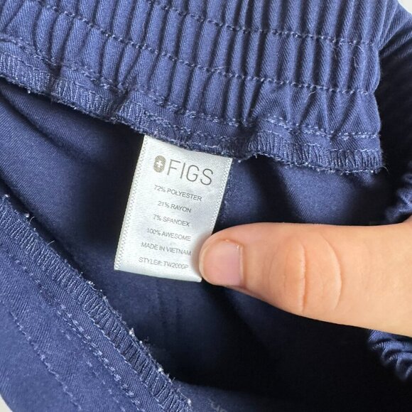 Figs Technical Collection Navy Straight Leg Scrub Bottoms A41 - Picture 5 of 6